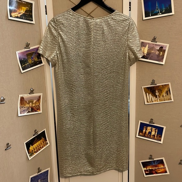 🛍️B2G1 FREE🛍️Outfit: NWT earrings & NWT Angie metallic dress - Picture 5 of 10